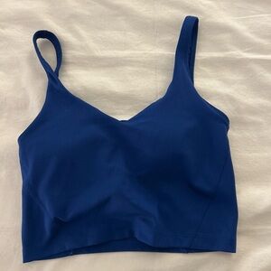 Gilly Hicks Royal Blue V-Neck Crop Tank